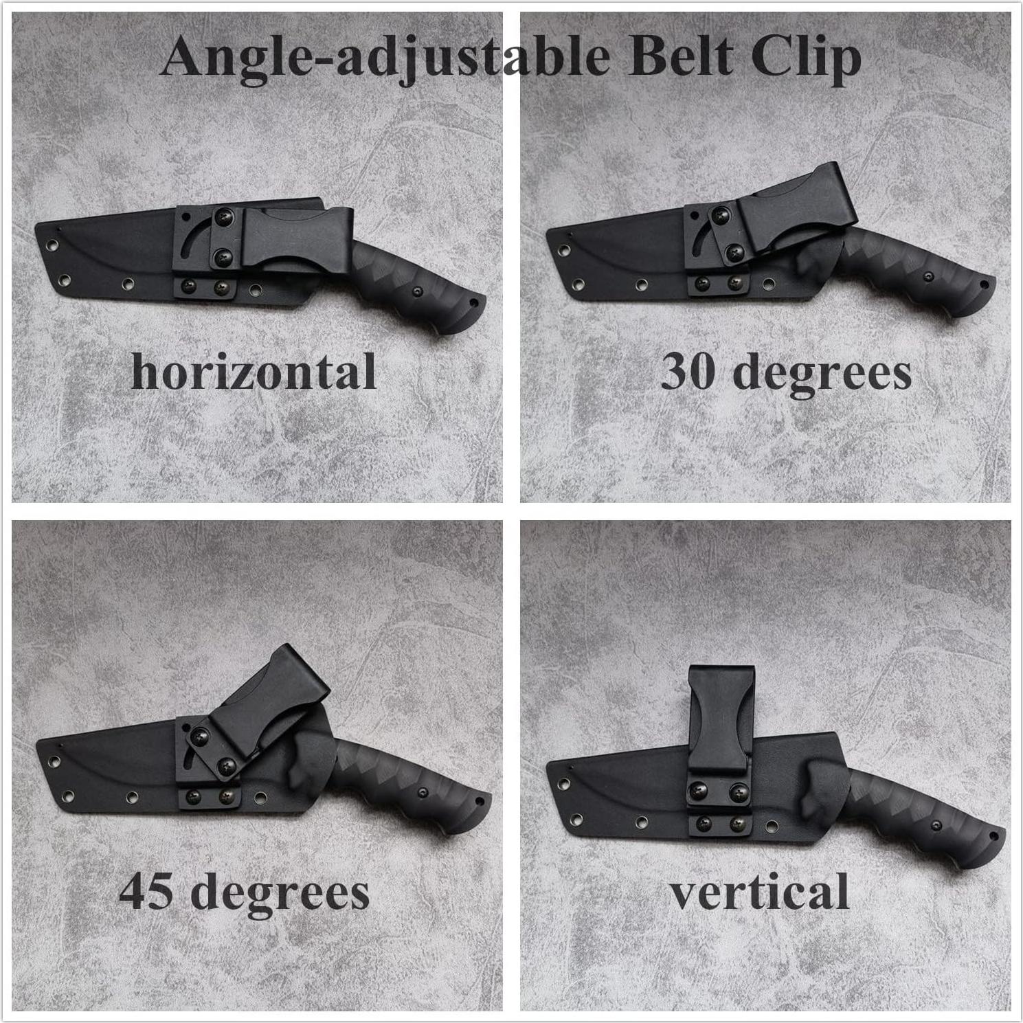 Cuchillo Kukri XHM Awesome 25.4 cm Acero 9Cr18Mov con Funda Kydex