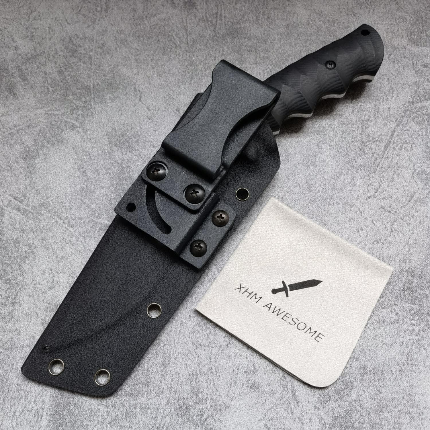 Cuchillo Kukri XHM Awesome 25.4 cm Acero 9Cr18Mov con Funda Kydex