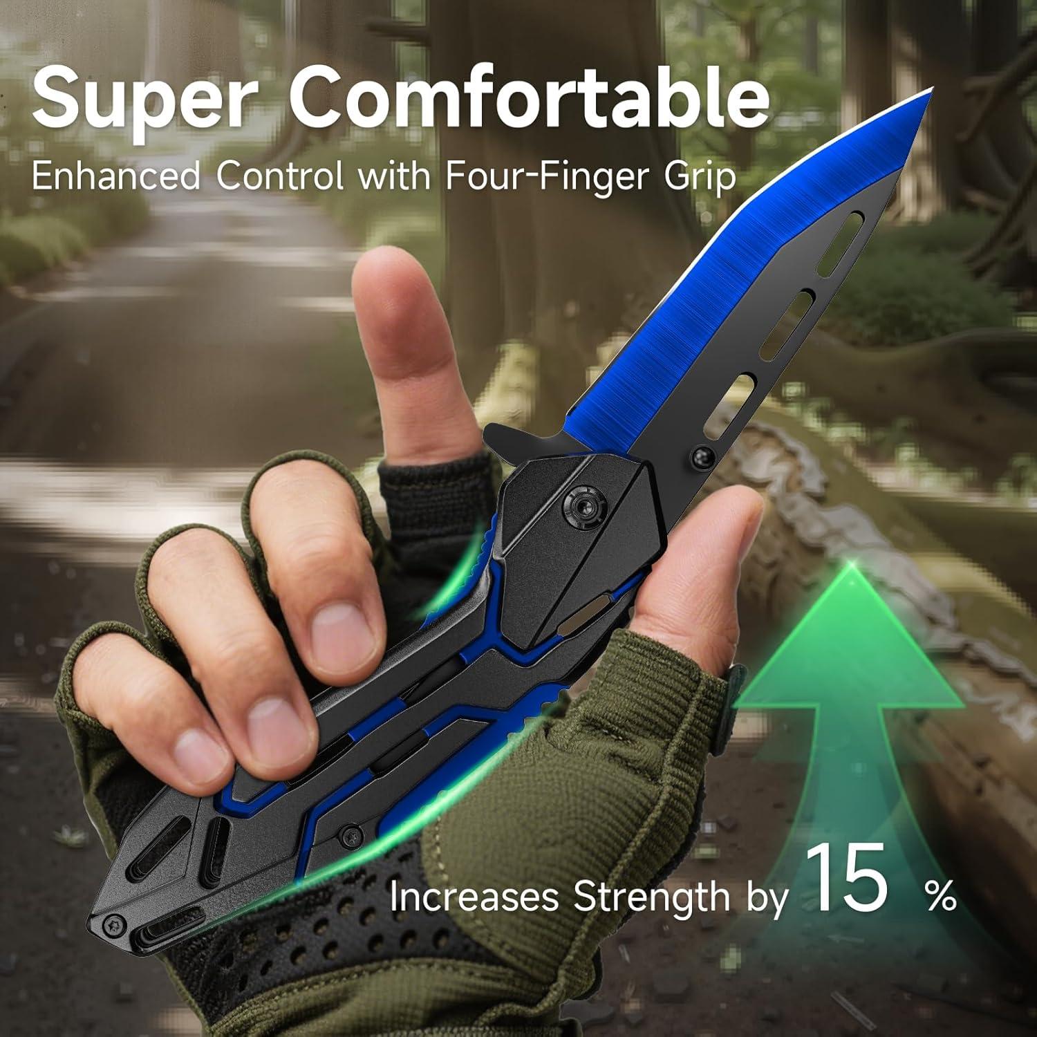 Cuchillo de Bolsillo Plegable GUANYISTO 20.3 cm Acero Inoxidable