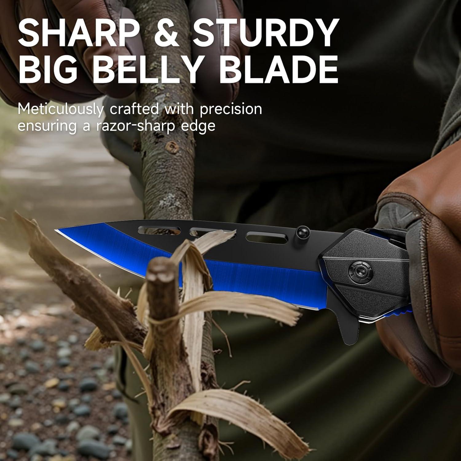 Cuchillo de Bolsillo Plegable GUANYISTO 20.3 cm Acero Inoxidable