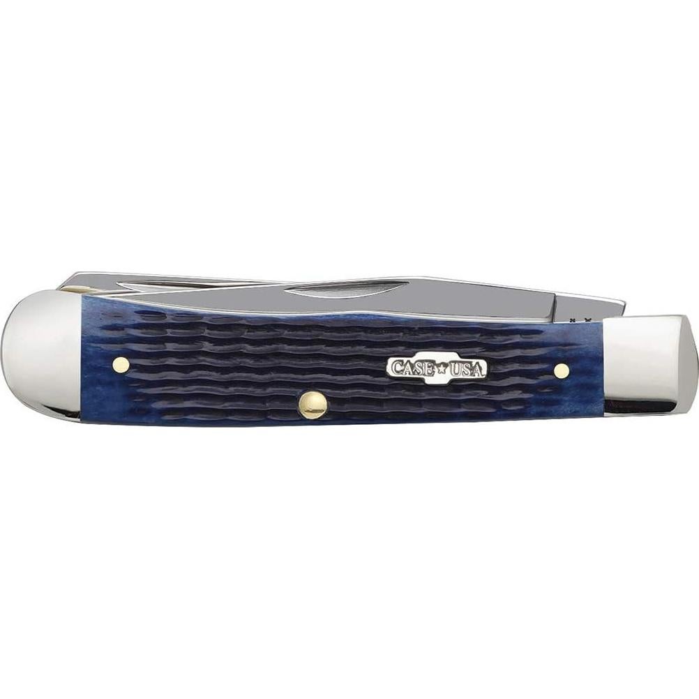 Cuchillo de bolsillo Case 2800 Hueso Azul 10.5 cm Plegable