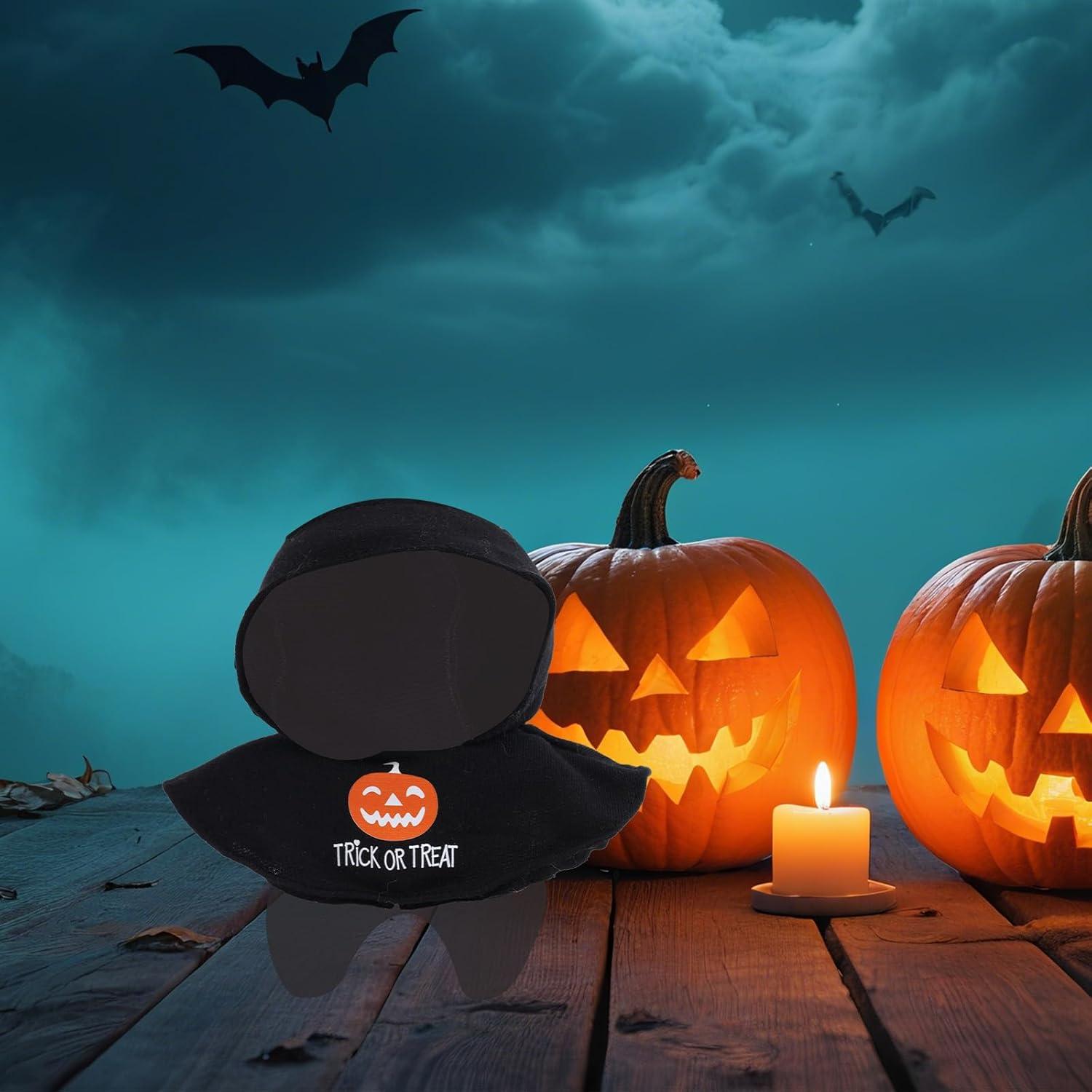 Ropa de Muñeca de Halloween Fukaisu 14x13cm Calabaza Negra