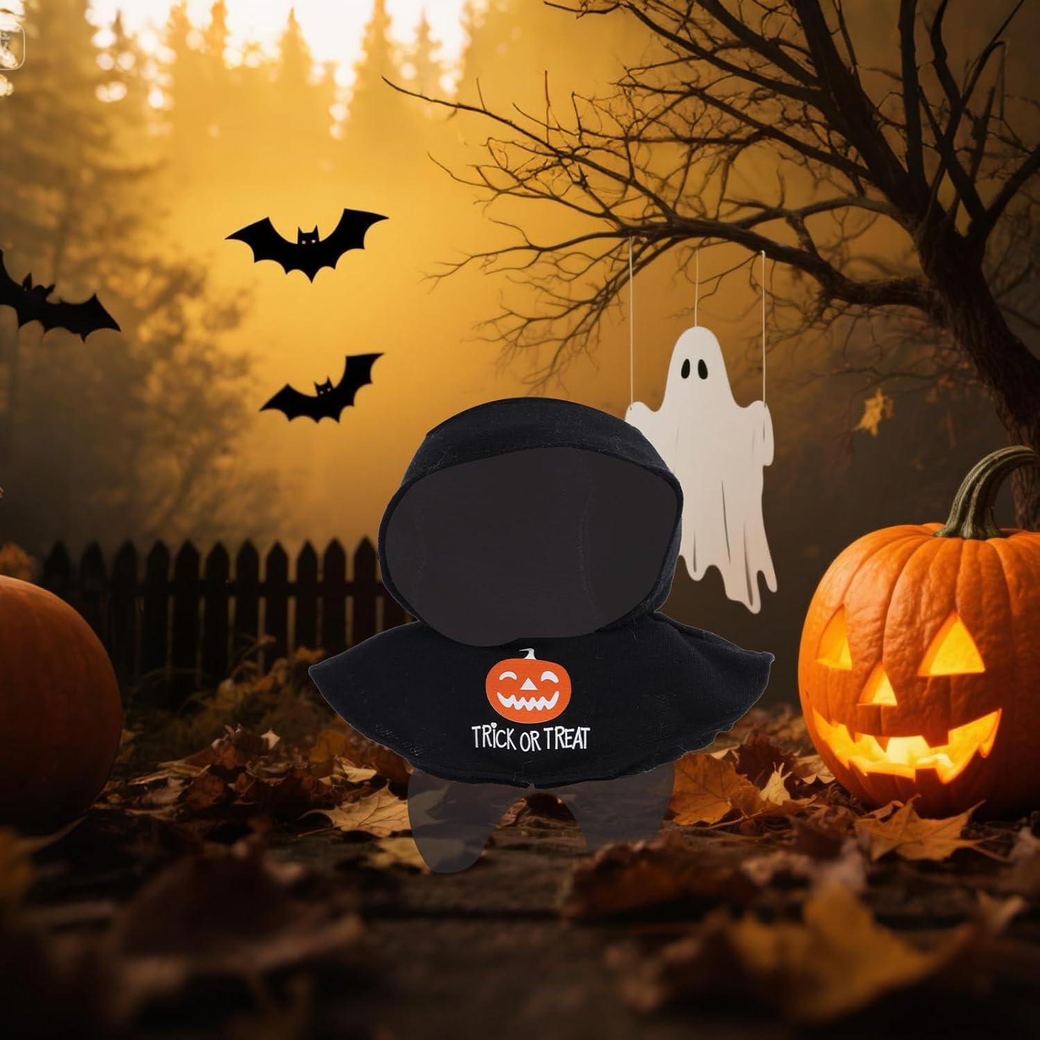 Ropa de Muñeca de Halloween Fukaisu 14x13cm Calabaza Negra