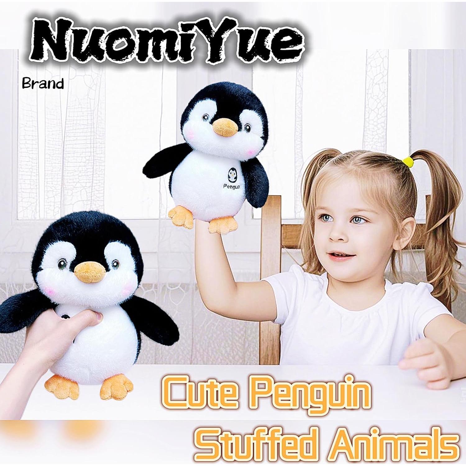 Pingüino de Peluche Suave 25cm NuomiYue para Niños