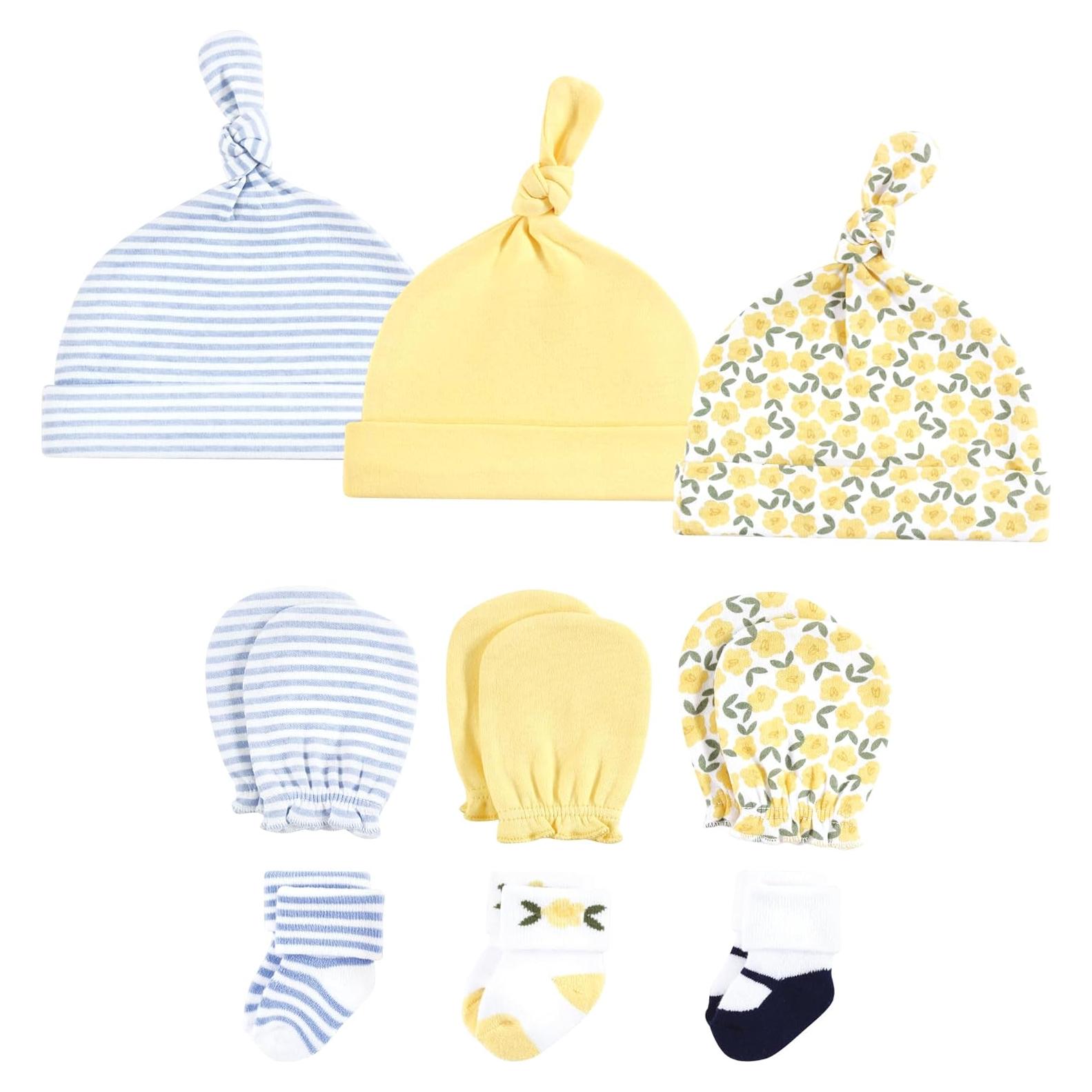 Conjunto de Gorras, Manoplas y Calcetines Hudson 0-6 Meses
