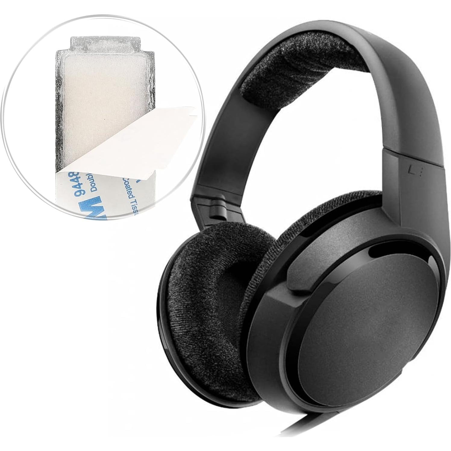 Almohadilla de Cabeza kwmobile para Sennheiser HD418 HD419 HD428 HD429 HD448 HD449 - Cuero Sintético Negro