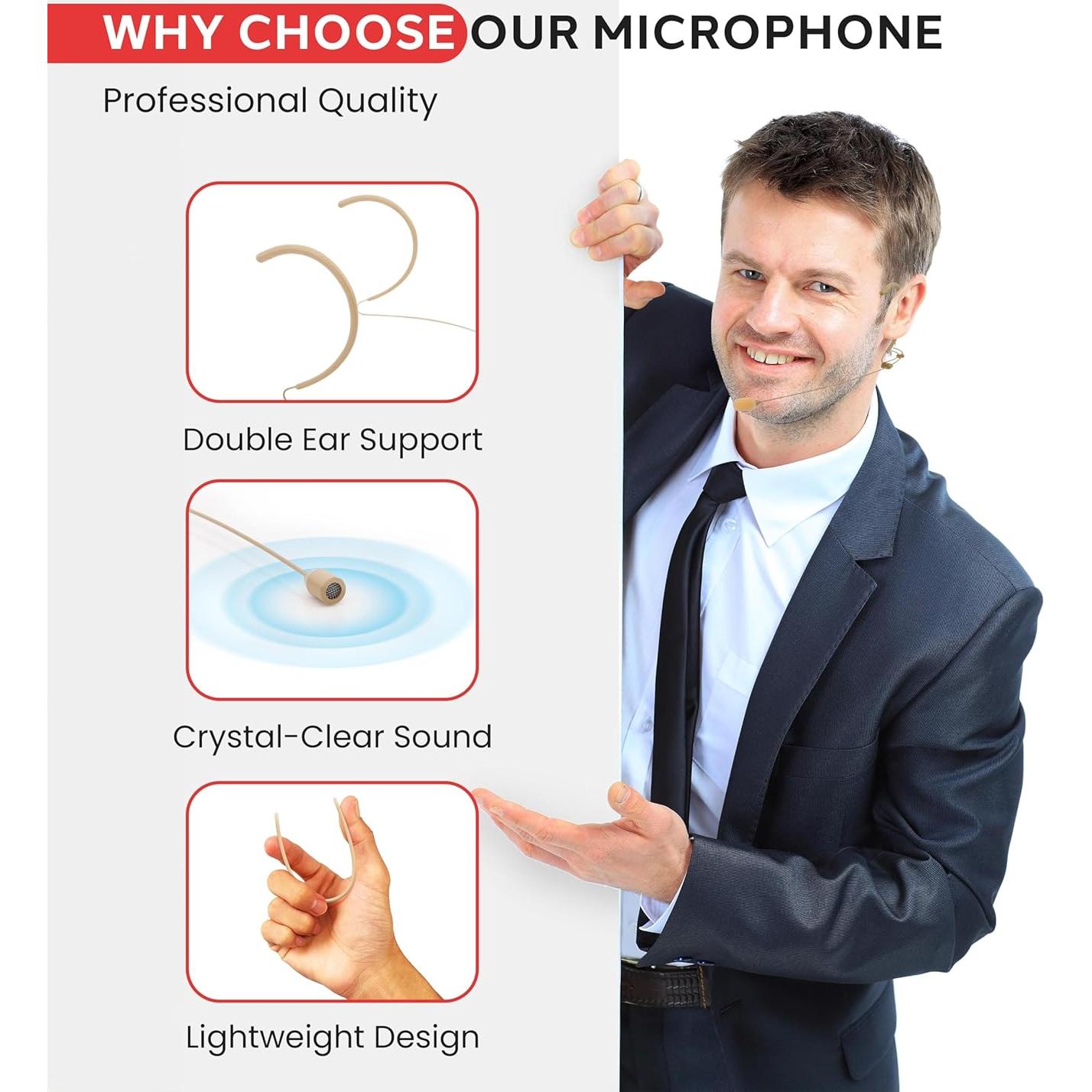 Auricular con micrófono Pyle PMHM2 - Condensador Omnidireccional