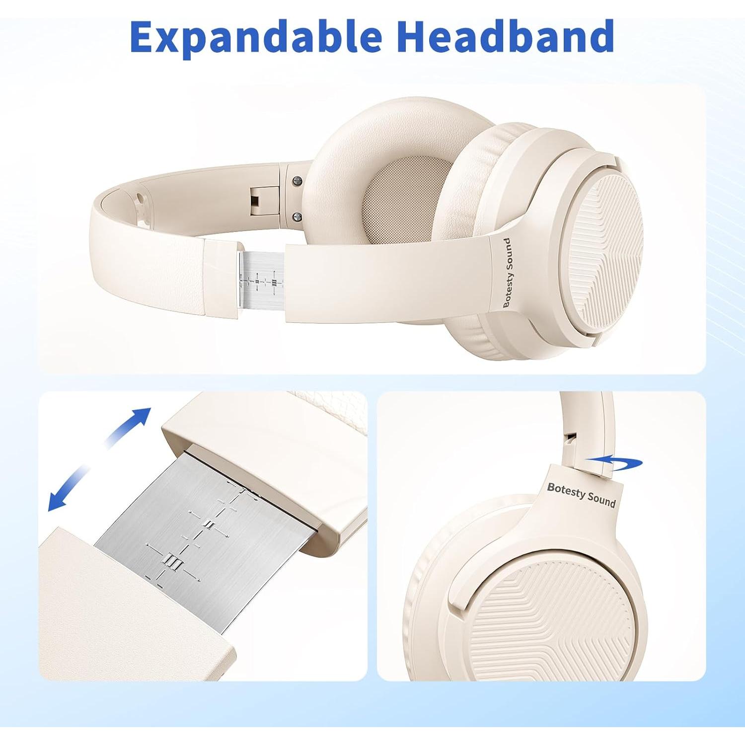 Auriculares con cable Botesty Sound Iris Beige 1.5m con micrófono