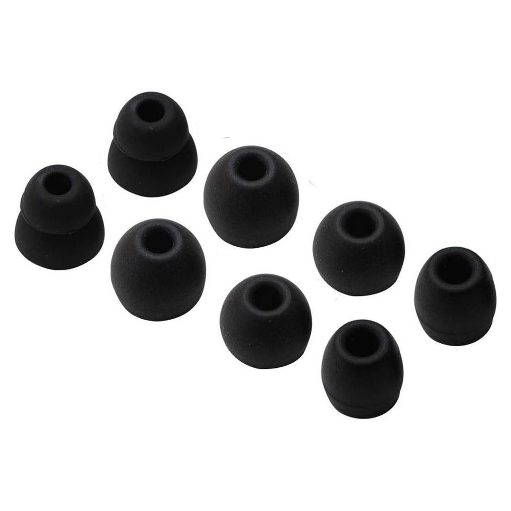 Black Ear Tips,Replacement for Powerbeats Pro,Replacement Ear Buds Eartips 8 PCS 4 Pairs with 4 Size Options Compatible with Beats Powerbeats Pro, Black PP4P