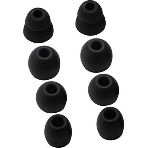Black Ear Tips,Replacement for Powerbeats Pro,Replacement Ear Buds Eartips 8 PCS 4 Pairs with 4 Size Options Compatible with Beats Powerbeats Pro, Black PP4P