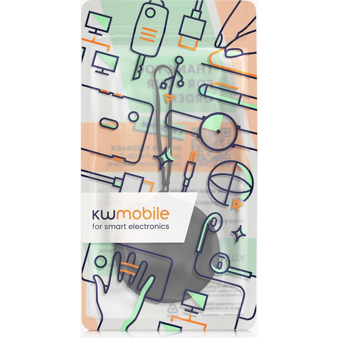 Funda de Silicona para Auriculares In-Ear kwmobile - Negro