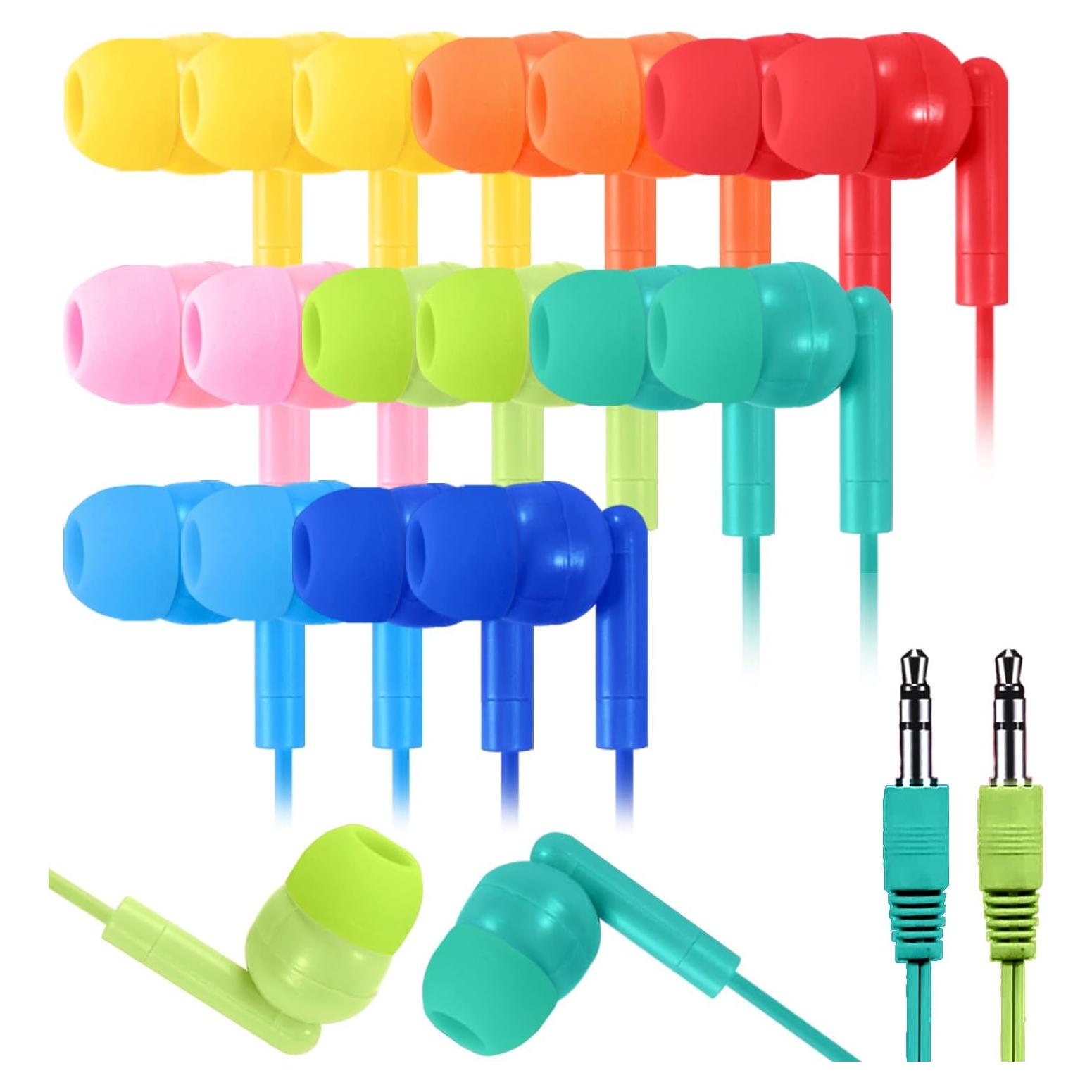 Auriculares XOSDA para Niños Paquete de 64 Colores Mezclados