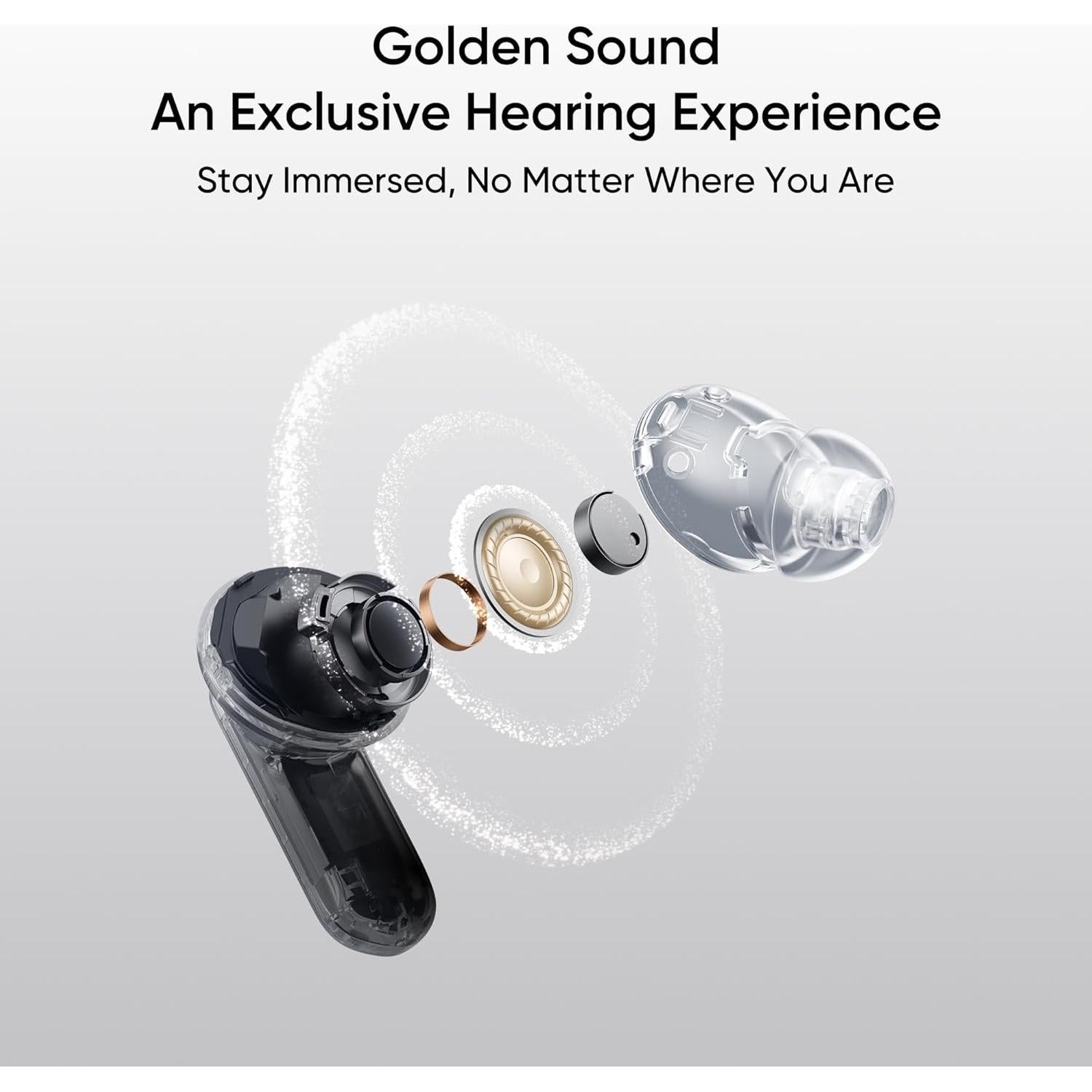 Auriculares In-ear realme Buds Air 7 Pro Beige, 48h Reproducción