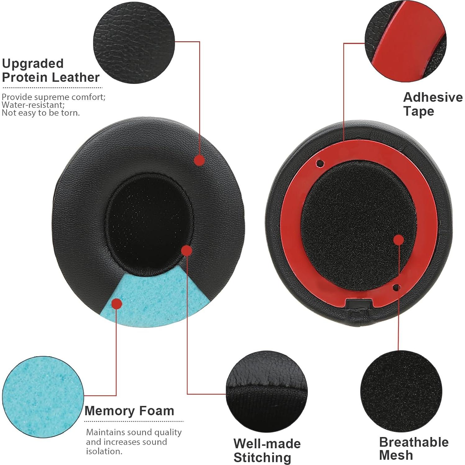 Almohadillas de Reemplazo Earrock para Auriculares Beats Solo 2/3