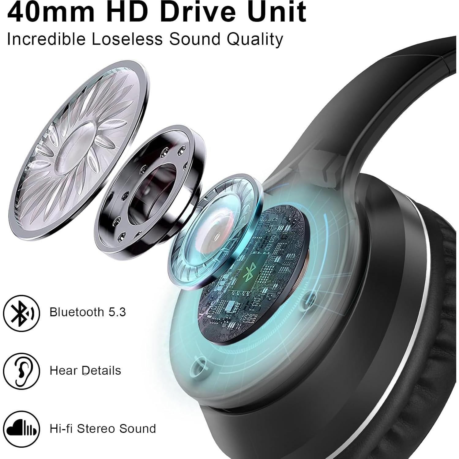 Auriculares Inalámbricos JOMILIN B9 Bluetooth 5.3 60h Reproducción