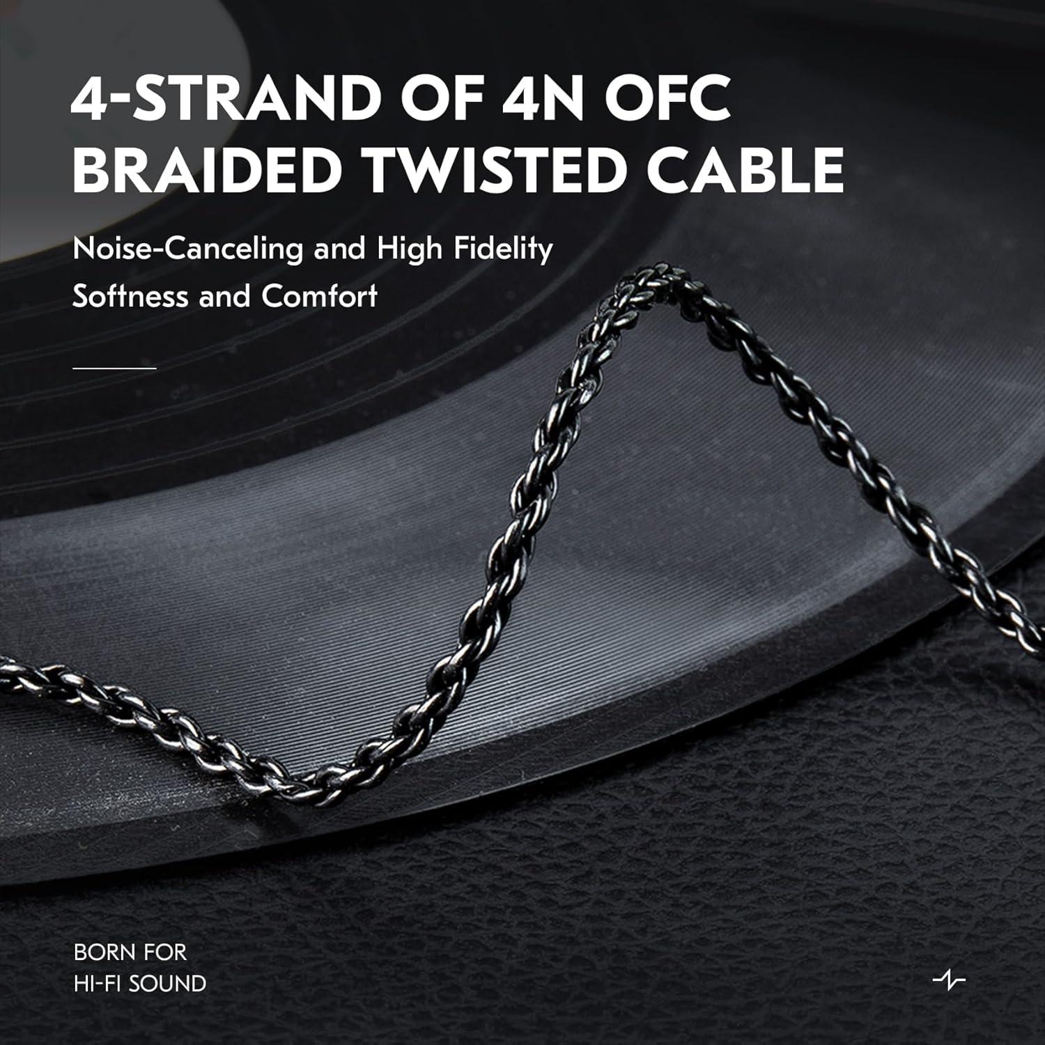 Cable de Monitor In-Ear Yinyoo 2 Metros 2 Pines 3.5mm Inky