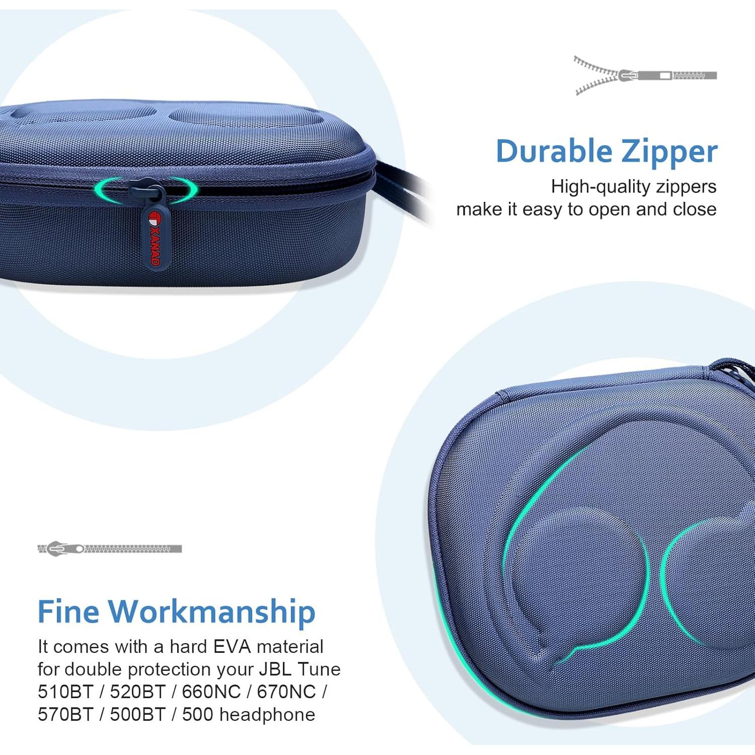 Funda Dura XANAD Azul para Auriculares JBL Tune y Live