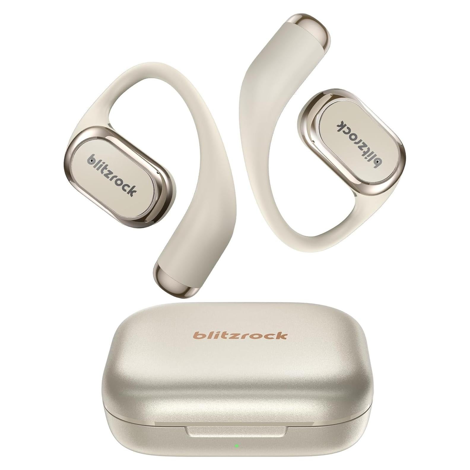 Auriculares Inalámbricos BlitzRock CT3 Pro Beige 42H Bluetooth 5.4