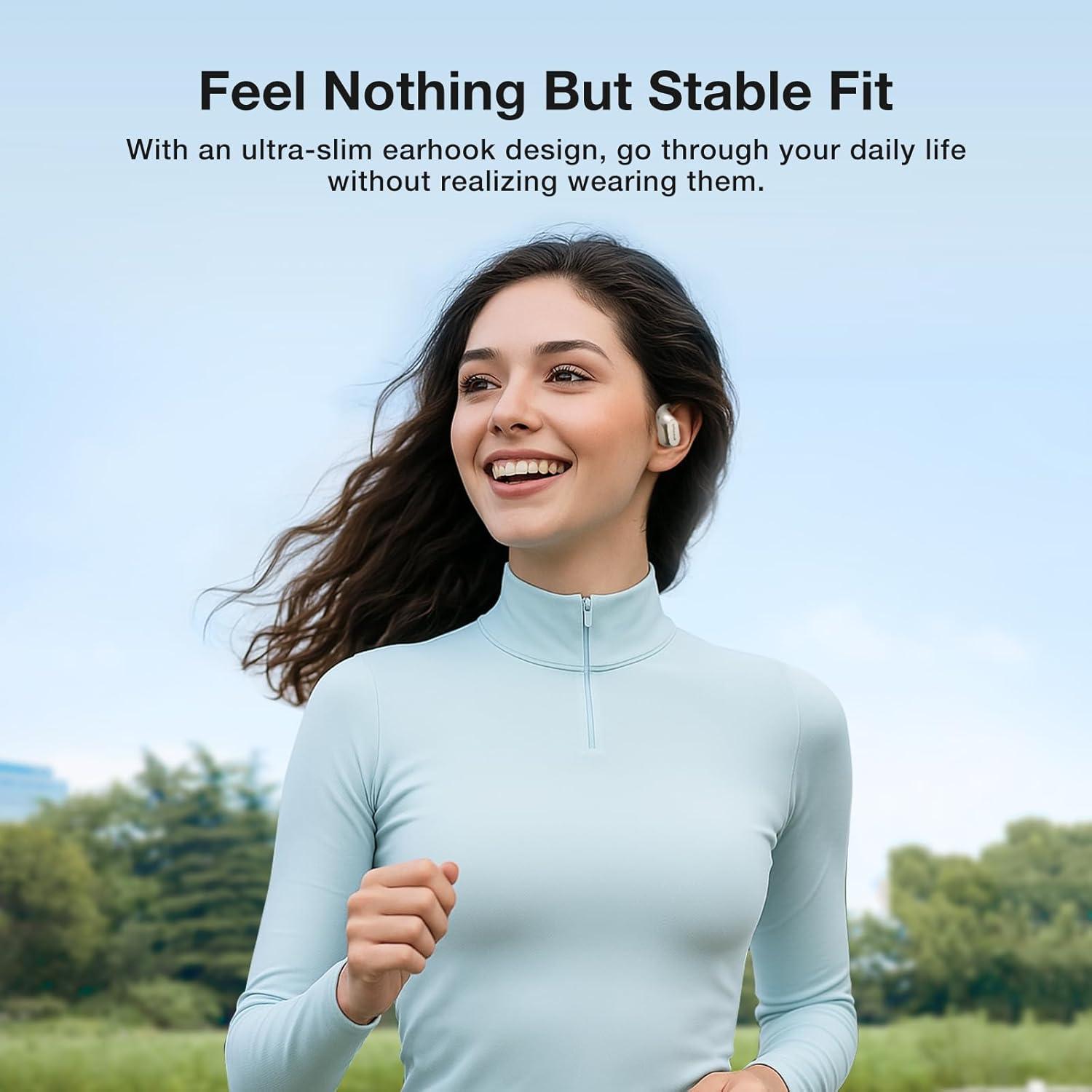 Auriculares Inalámbricos BlitzRock CT3 Pro Beige 42H Bluetooth 5.4