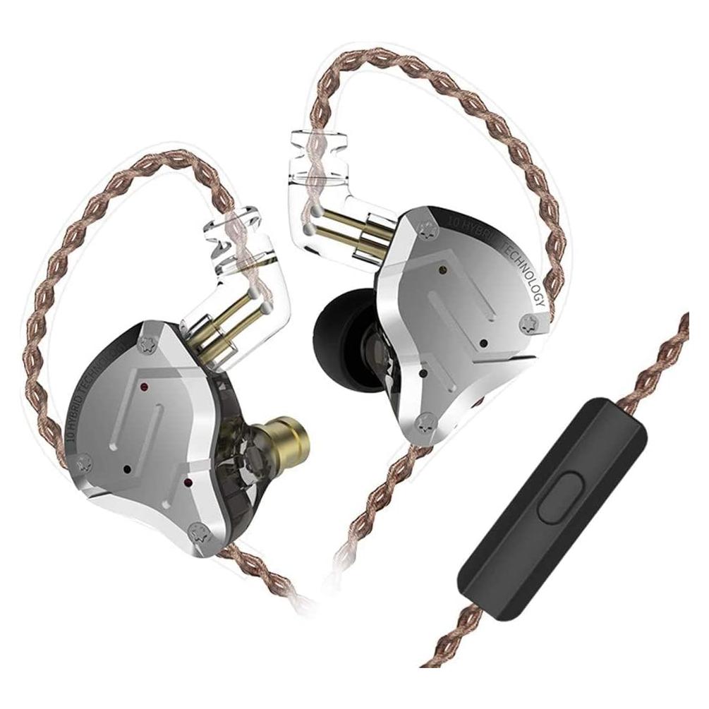 Auriculares KZ ZS10 Pro In-Ear con Cable 4BA+1DD Negro con Mic