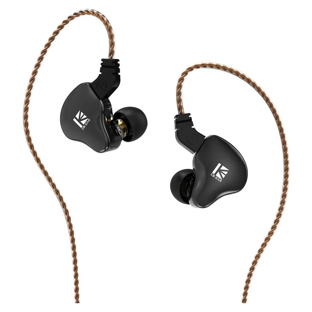 Auriculares KBEAR KS2 IEM HiFi 1BA 1DD con cable desmontable