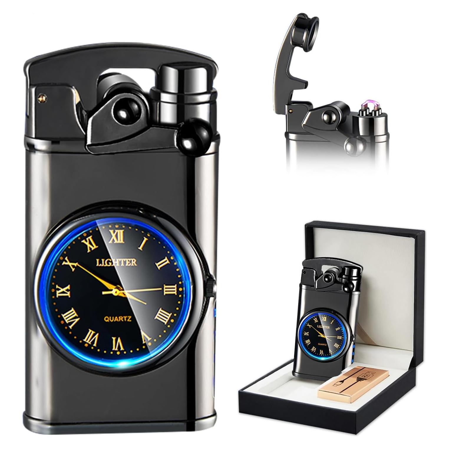 Encendedor Eléctrico Plasma SKRFIRE Negro Multifuncional