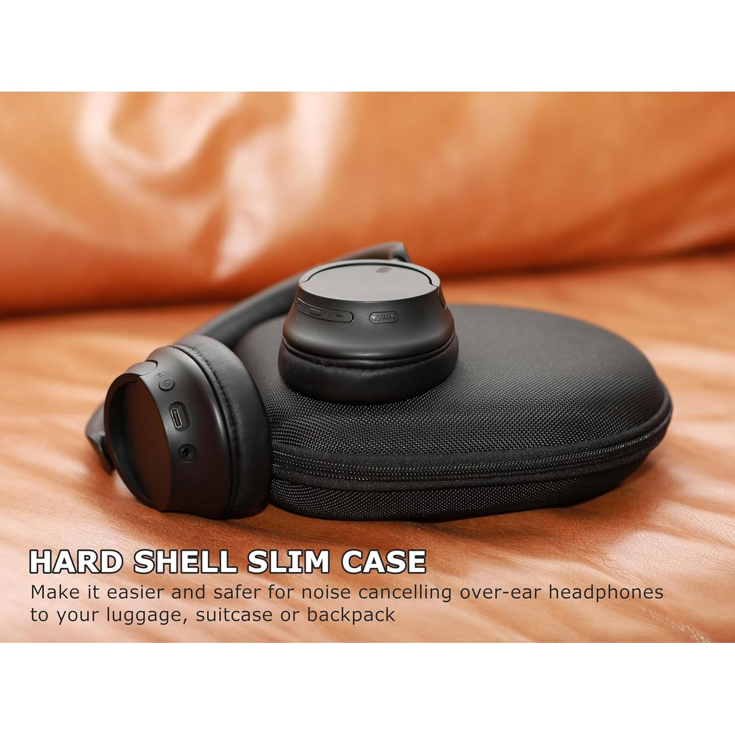 Estuche Duro Ginsco para Auriculares Inalámbricos Negro