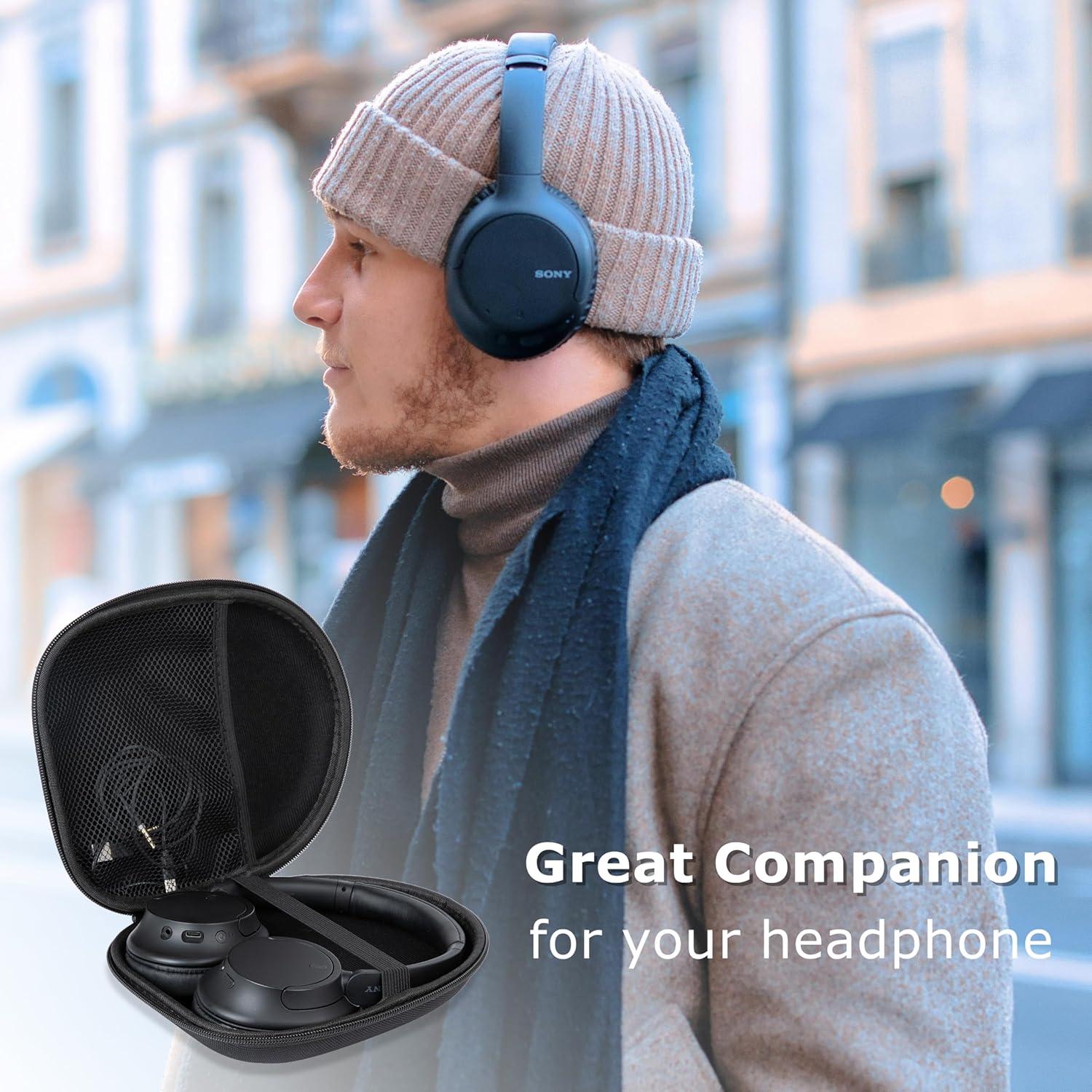 Estuche Duro Ginsco para Auriculares Inalámbricos Negro