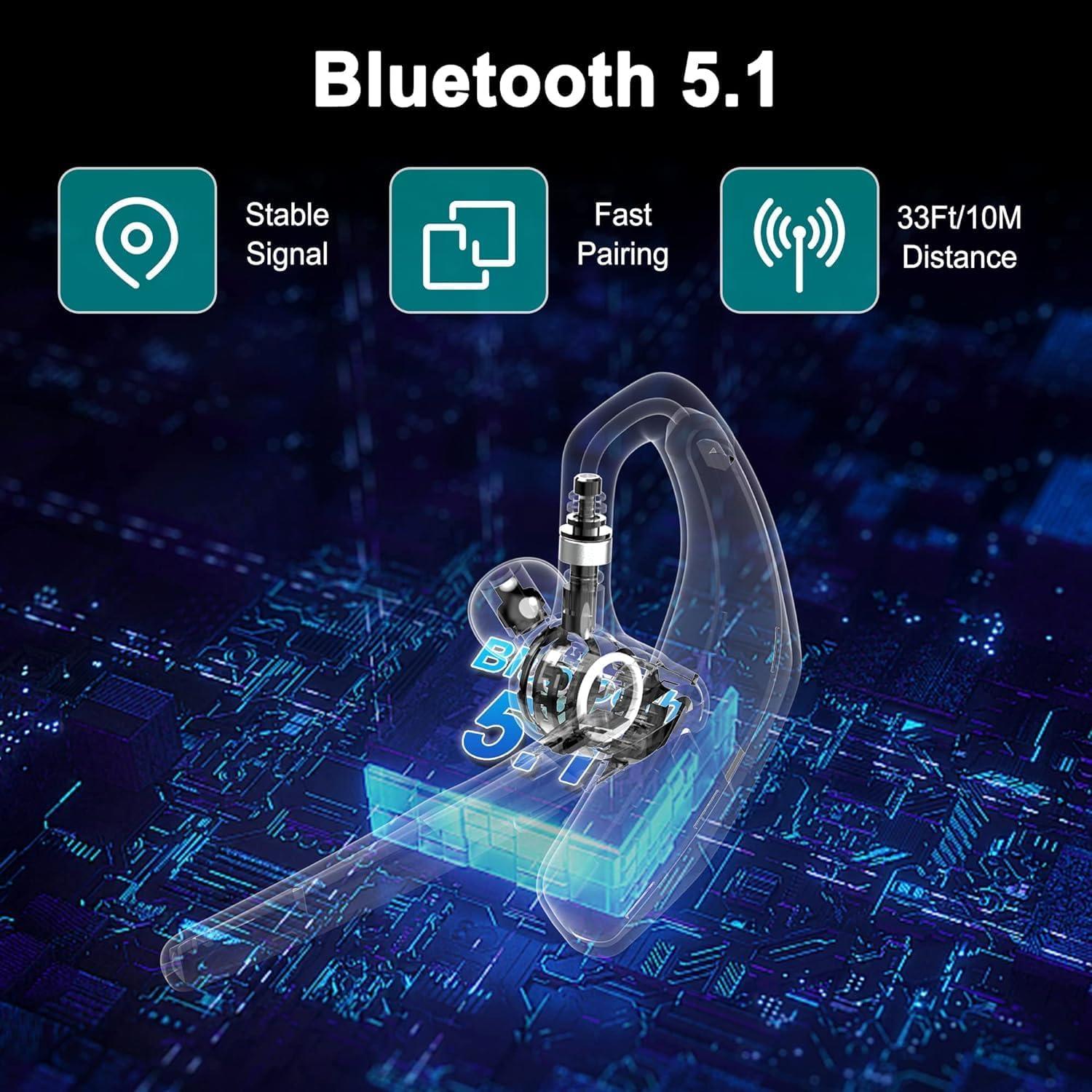 Auricular Bluetooth YIDUOKING A6S con Cancelación de Ruido 110H