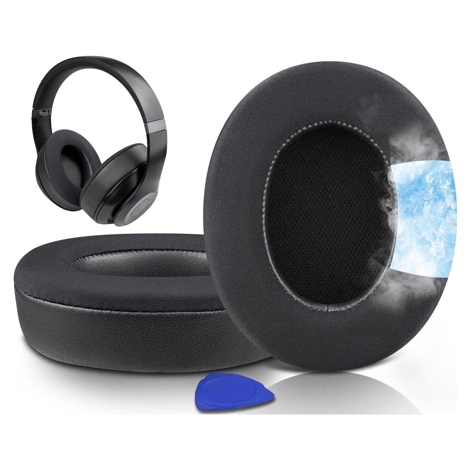 Almohadillas de Gel Refrigerante SOULWIT para Auriculares Beats Studio Pro - Negro