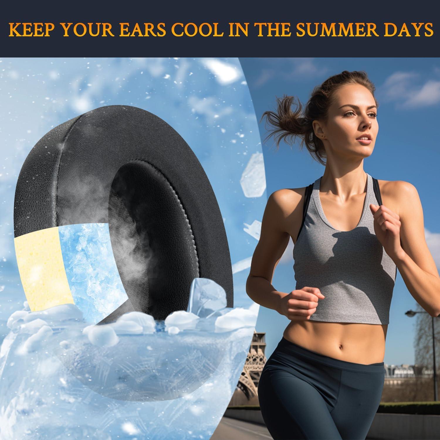 Almohadillas de Gel Refrigerante SOULWIT para Auriculares Beats Studio Pro - Negro