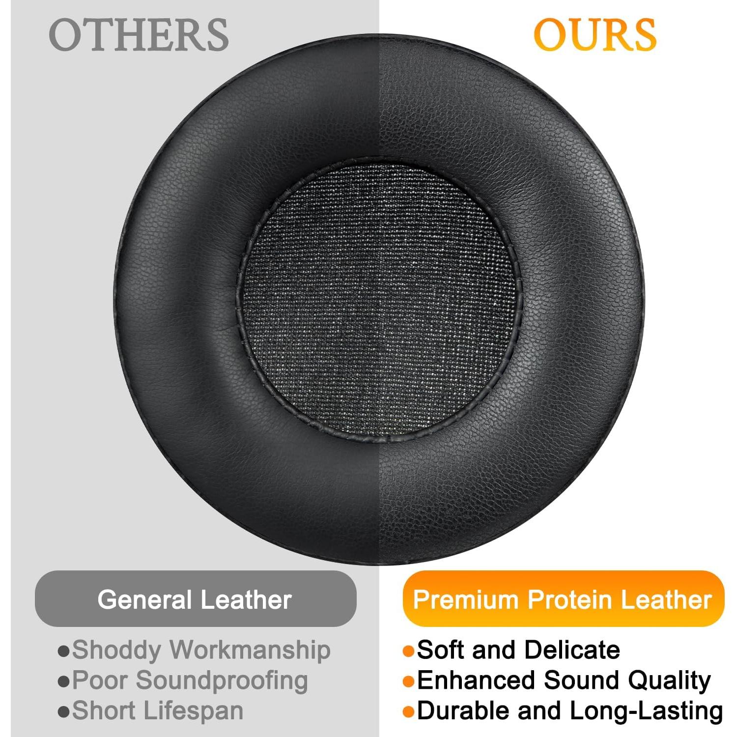 Almohadillas de Reemplazo SOULWIT para Auriculares Hesh 2 - Negro