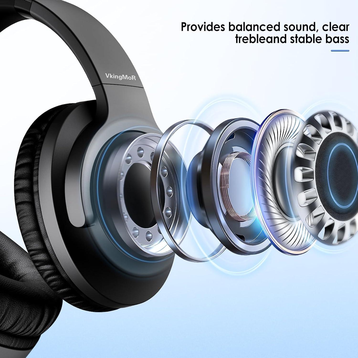 Auriculares USB-C VkingMoR VK-126AB-US Plegables Negros