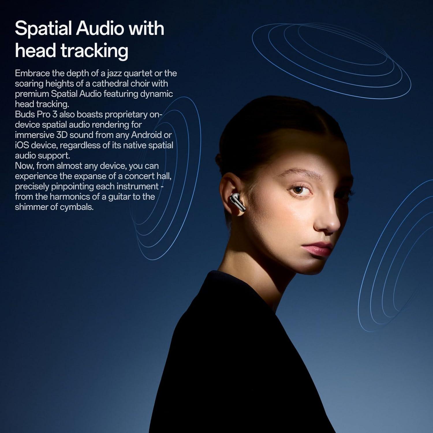 OnePlus Buds Pro 3 Auriculares Inalámbricos Bluetooth Radiancia Lunar