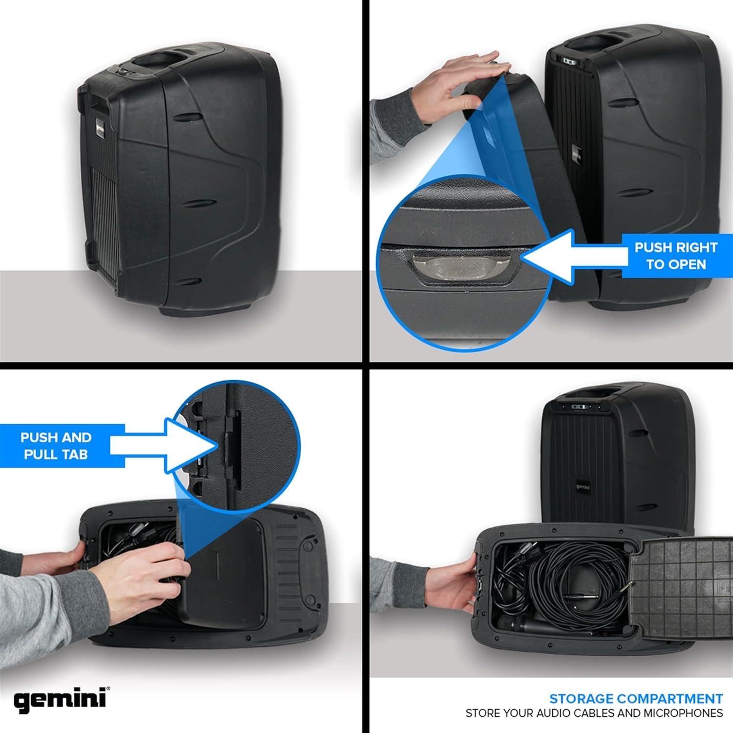 Sistema PA Portátil Gemini ES-210MXBLU 600W Bluetooth 10"