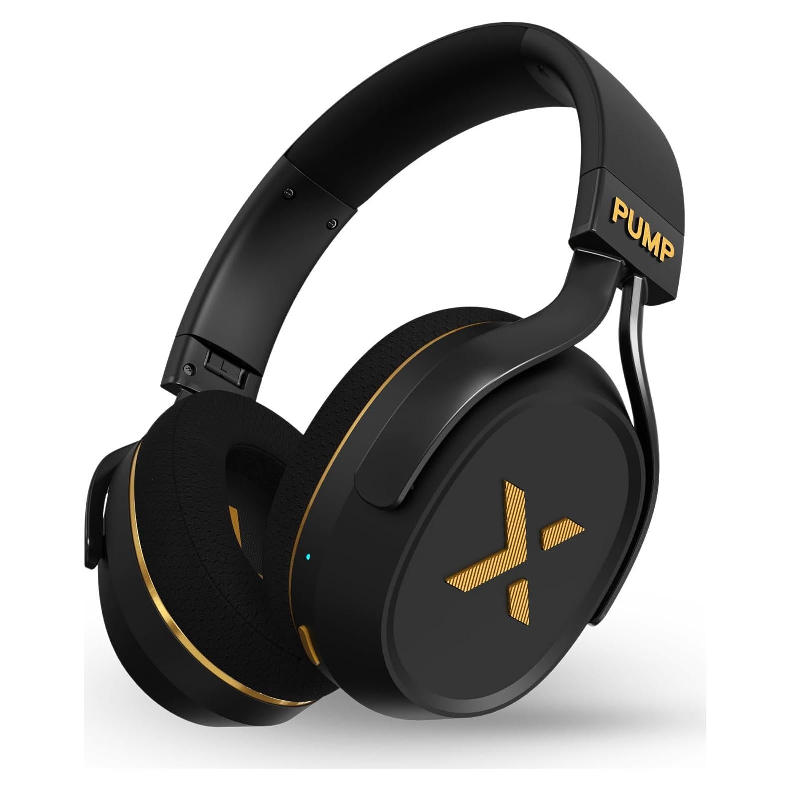 Auriculares Inalámbricos BlueAnt Pump X - ANC, 58h, Negro/Dorado