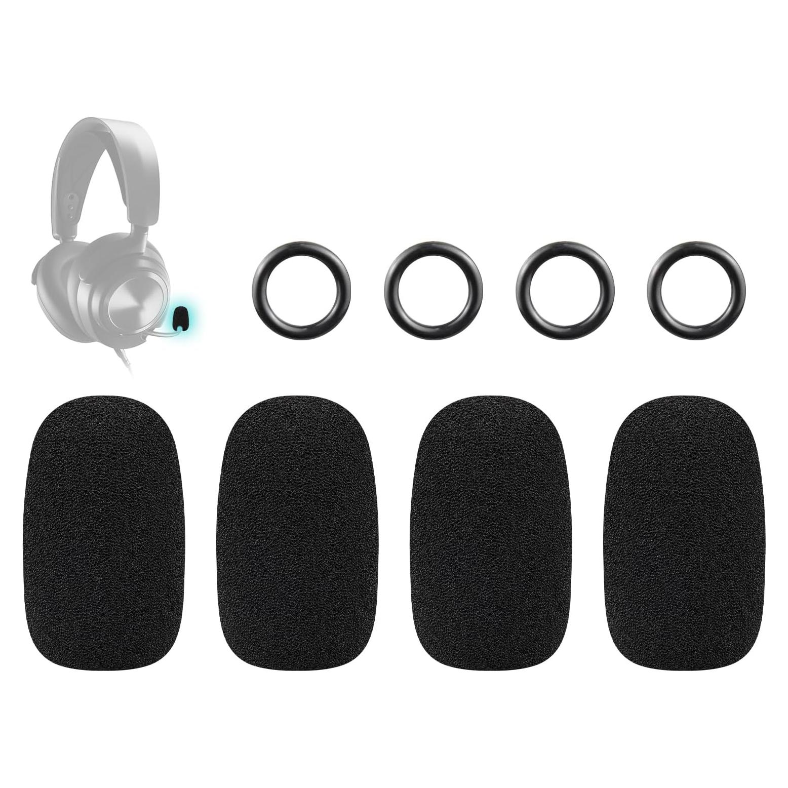 Filtro Pop de Espuma SOULWIT para Micrófono de Auriculares Negro