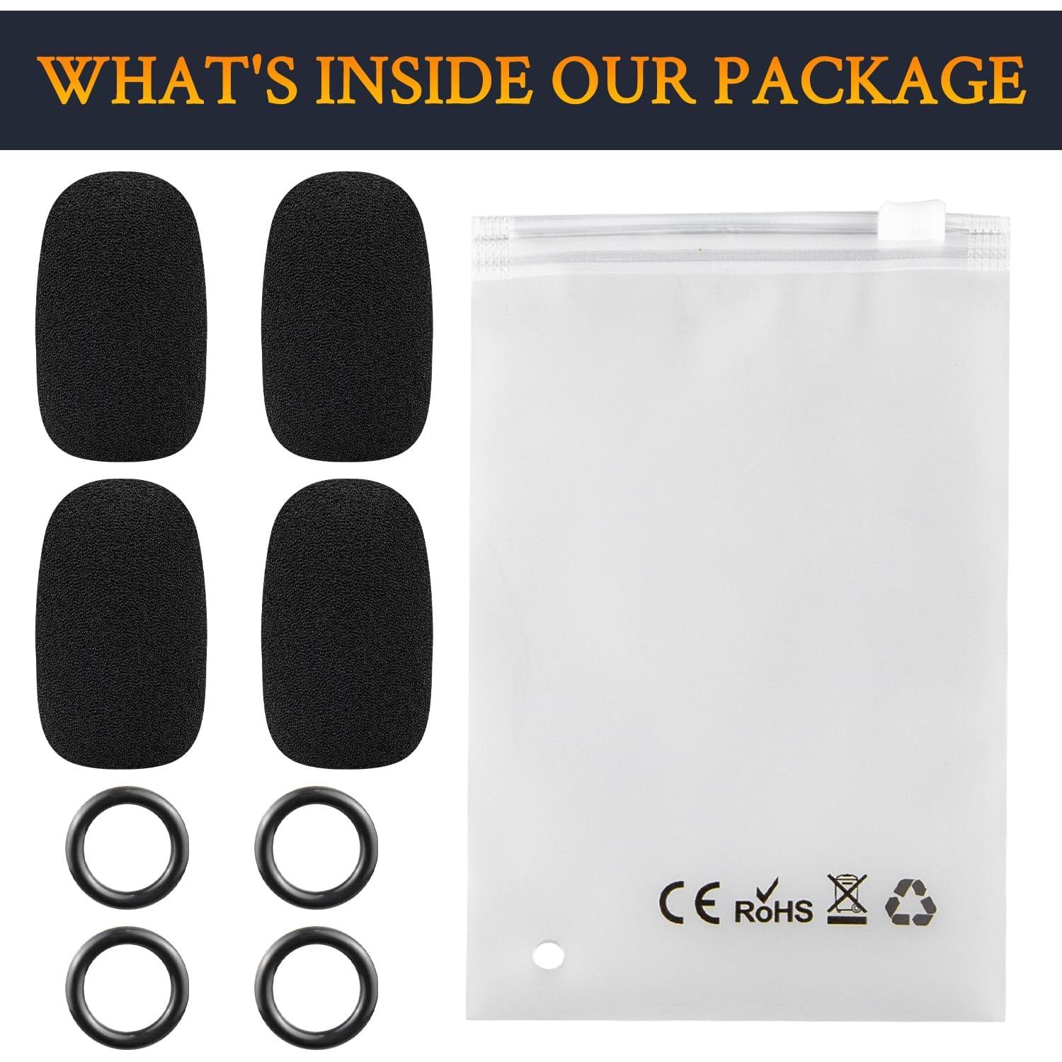 Filtro Pop de Espuma SOULWIT para Micrófono de Auriculares Negro