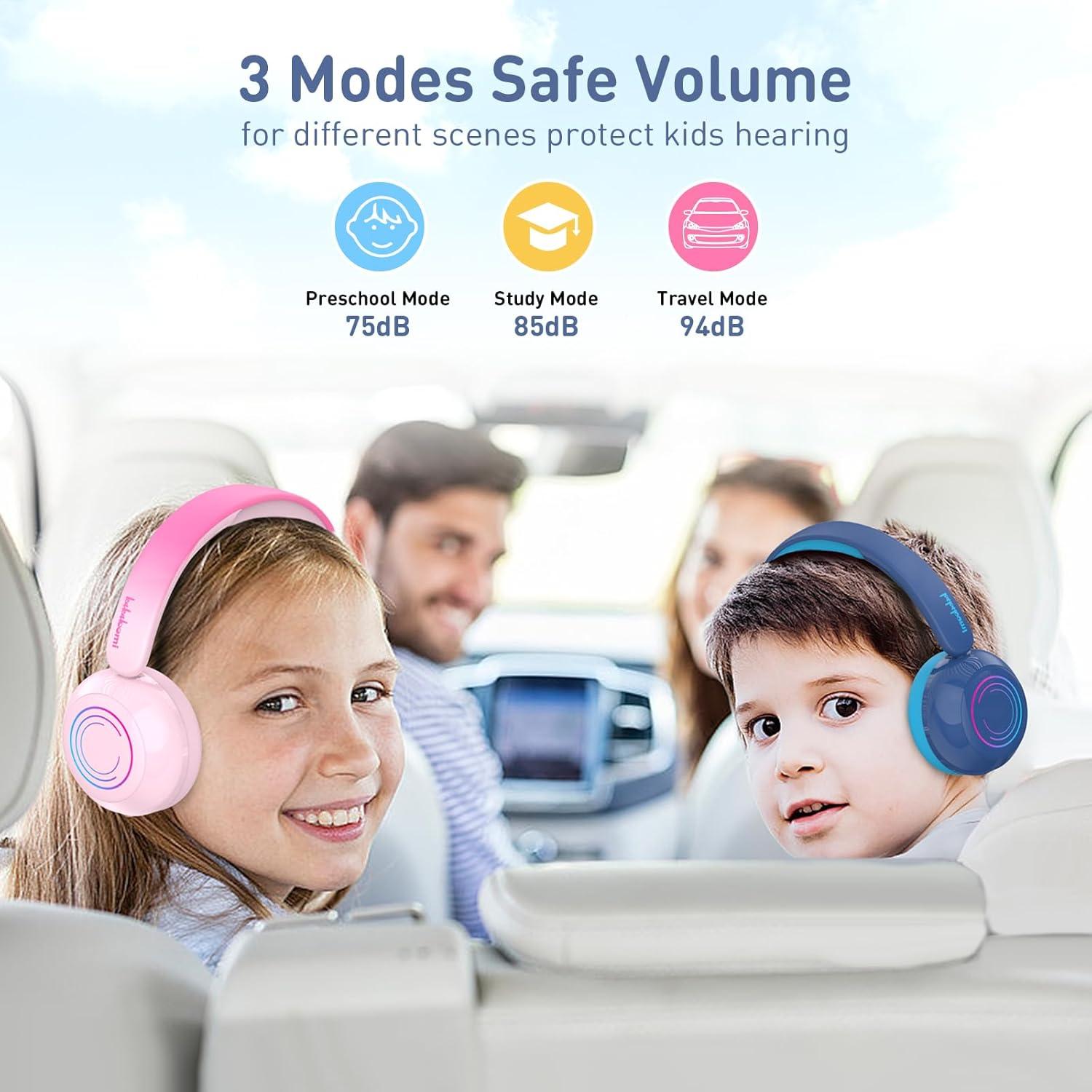 Auriculares Bluetooth JBUNION para Niños con Luces LED 40mm