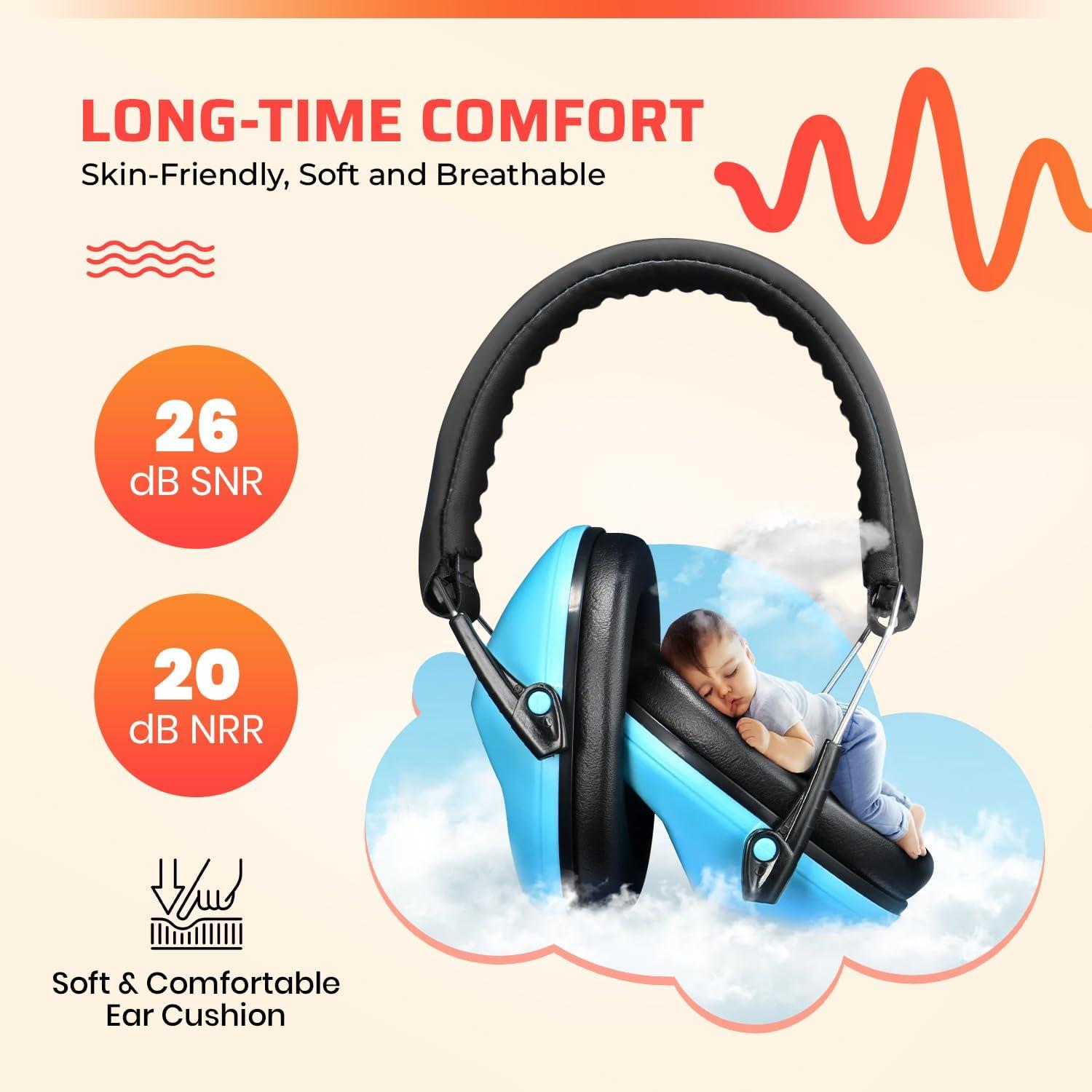 Auriculares Jozy con cancelación de ruido para niños, 2 unidades