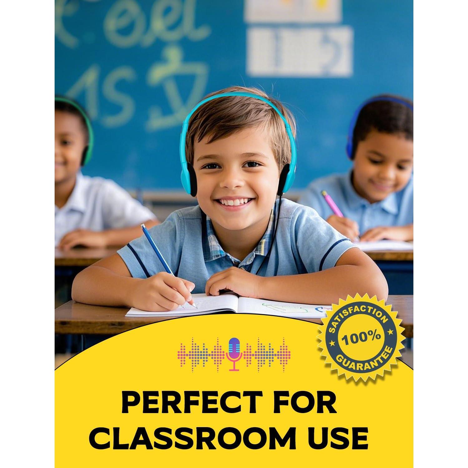 Auriculares GDBOMA para Niños y Adultos - Paquete de 12 Multicolores