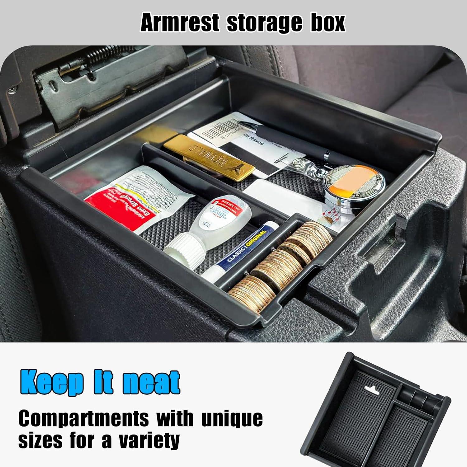 Organizador de Consola Central Neepiar 3PCS para Toyota Tacoma 2016-2023