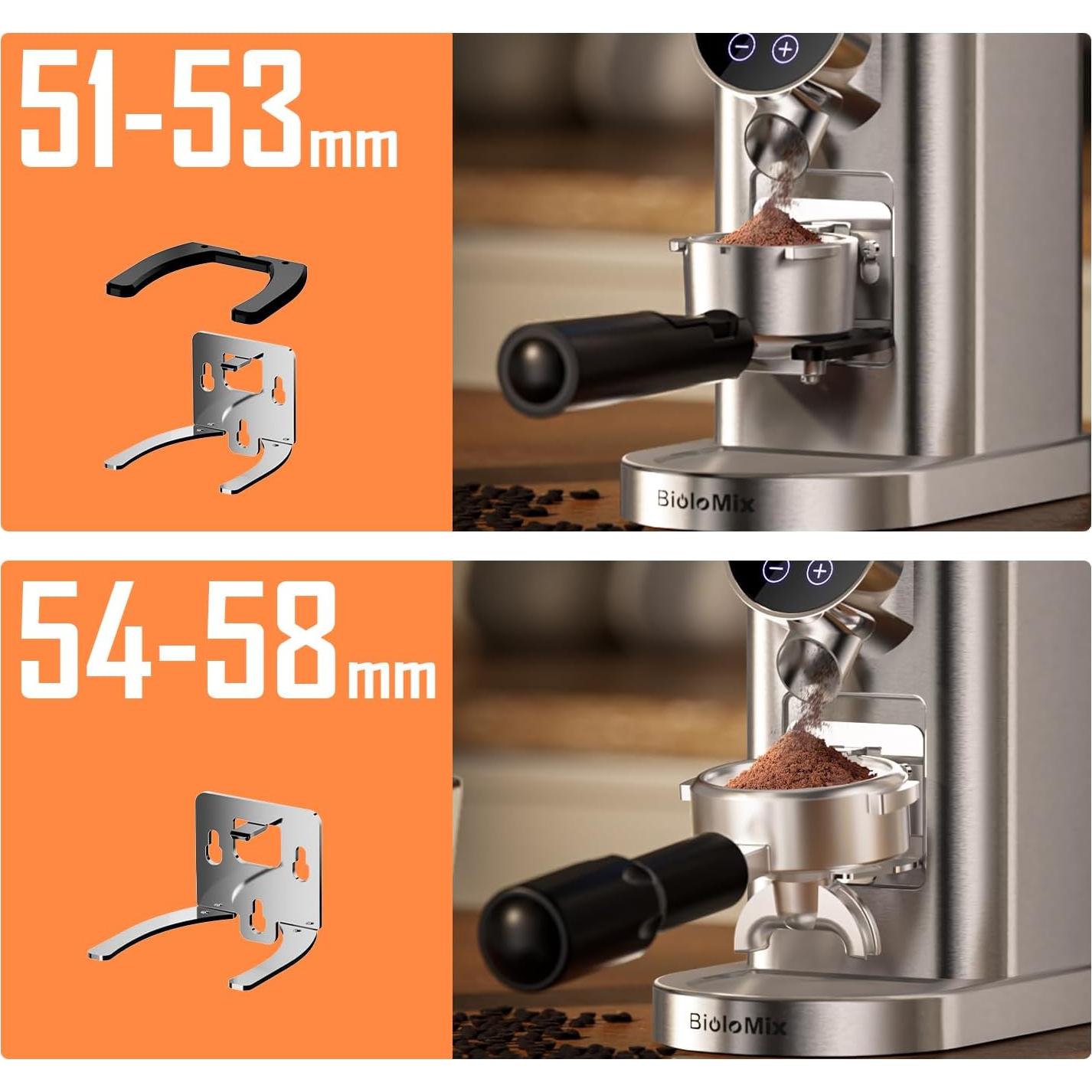 Molinillo de Café Eléctrico Biolomix BG706 12 Tazas 48 Configuraciones