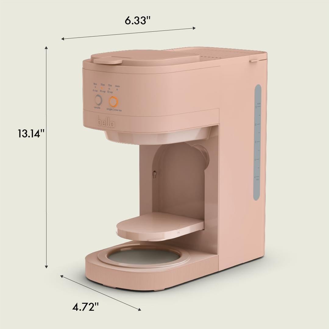 Cafetera Bella VersaBrew 2-en-1 1.8L Compacta Floración