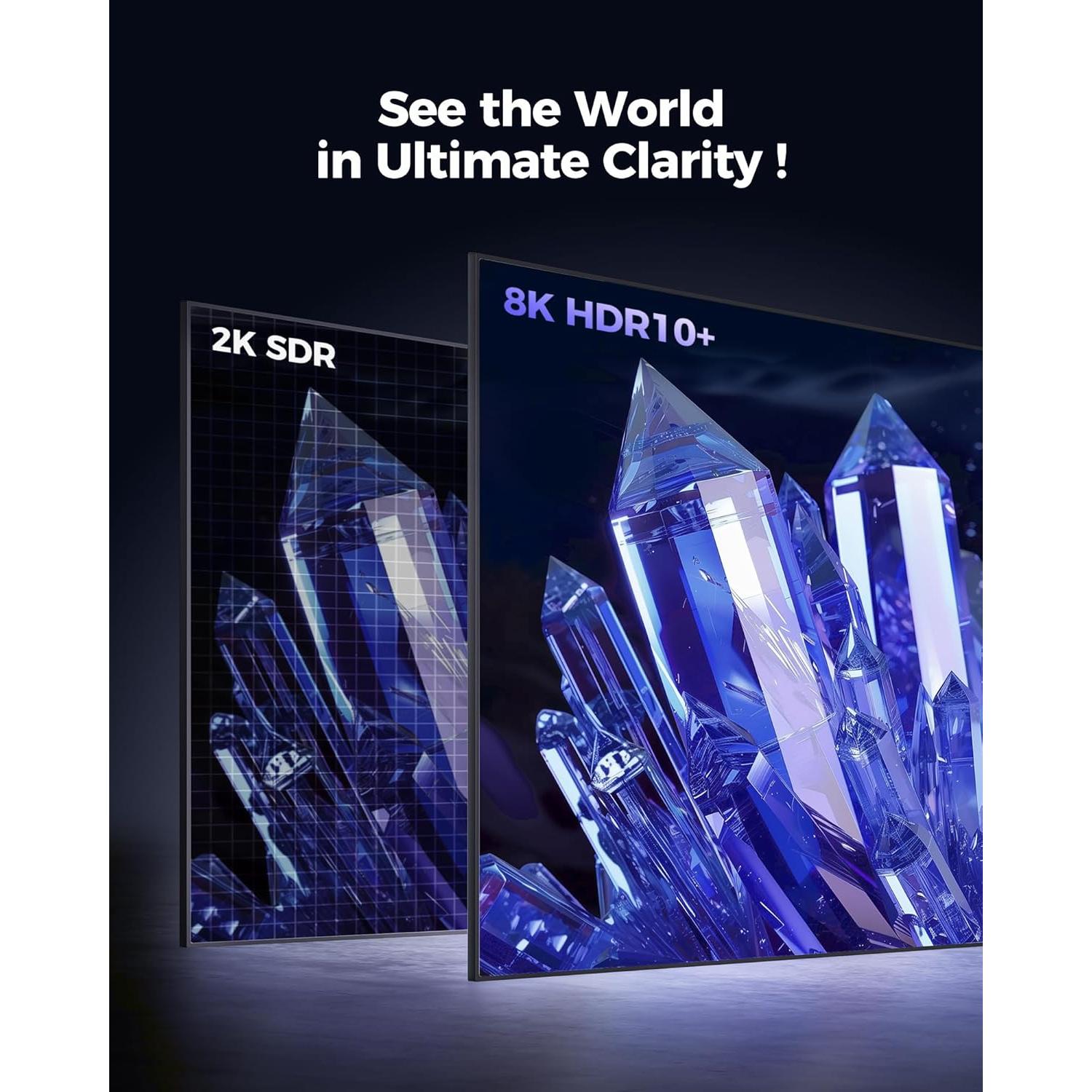 Cable HDMI 2.1 Silkland 0.30m Ultra Alta Velocidad 48Gbps