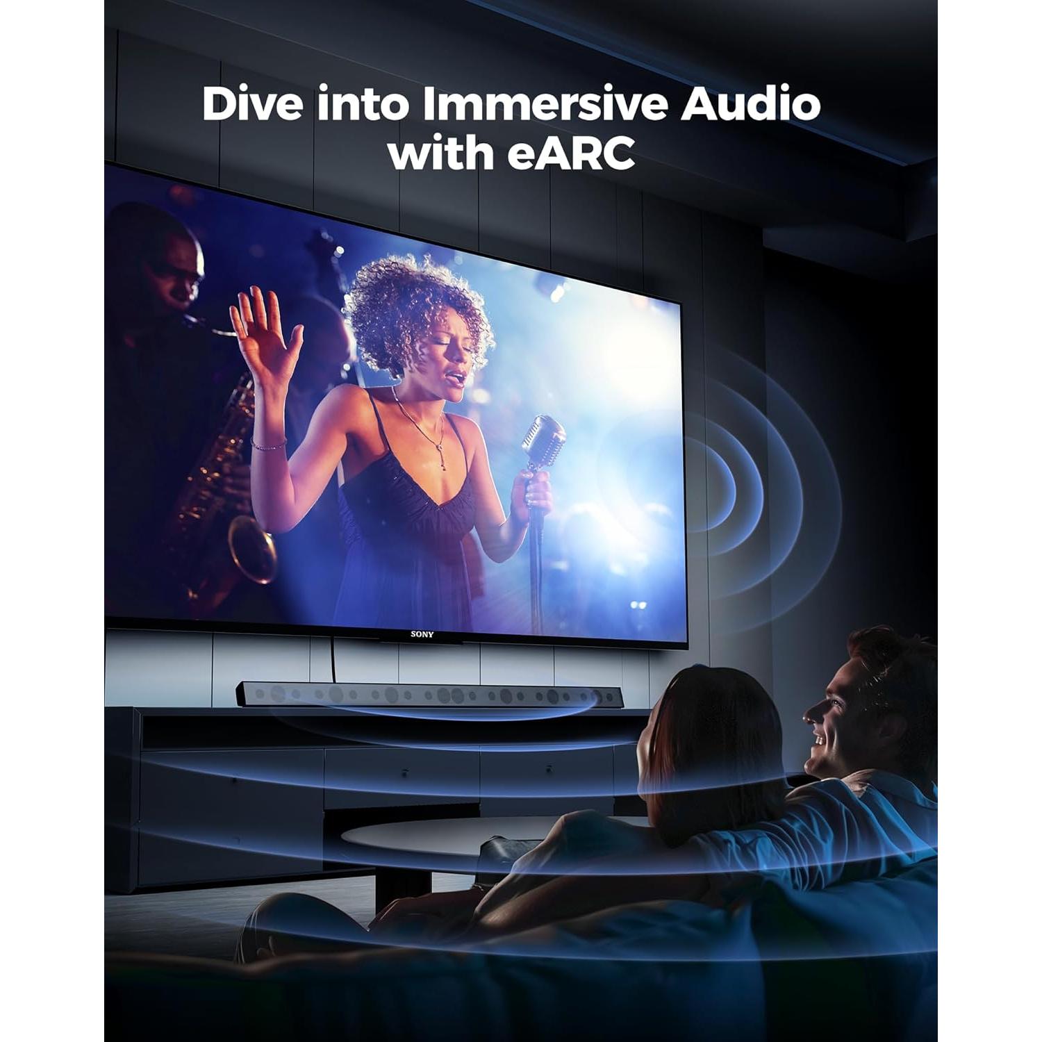 Cable HDMI 2.1 Silkland 0.30m Ultra Alta Velocidad 48Gbps