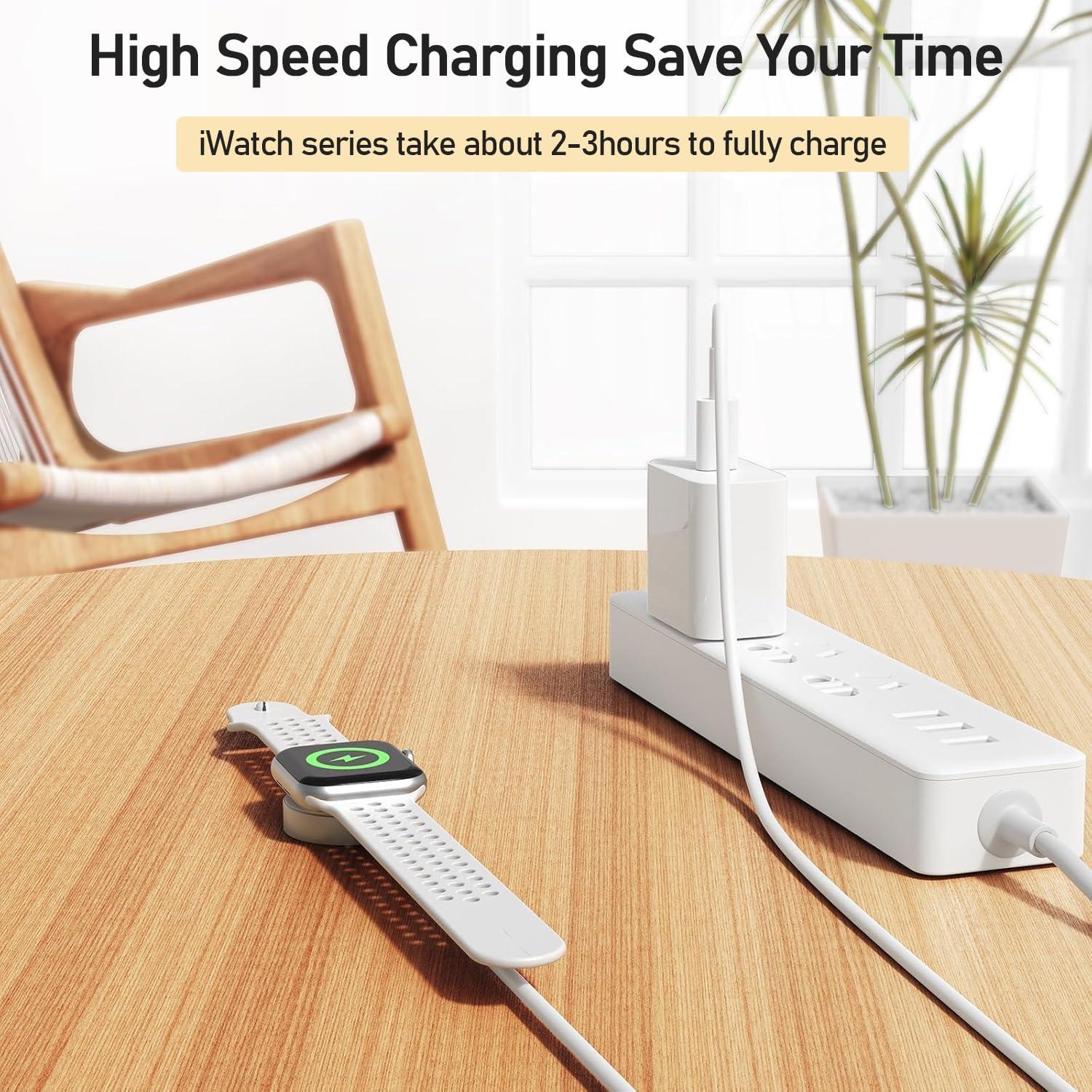 Cargador Rápido USB C 20W para Apple Watch 1M Magnético