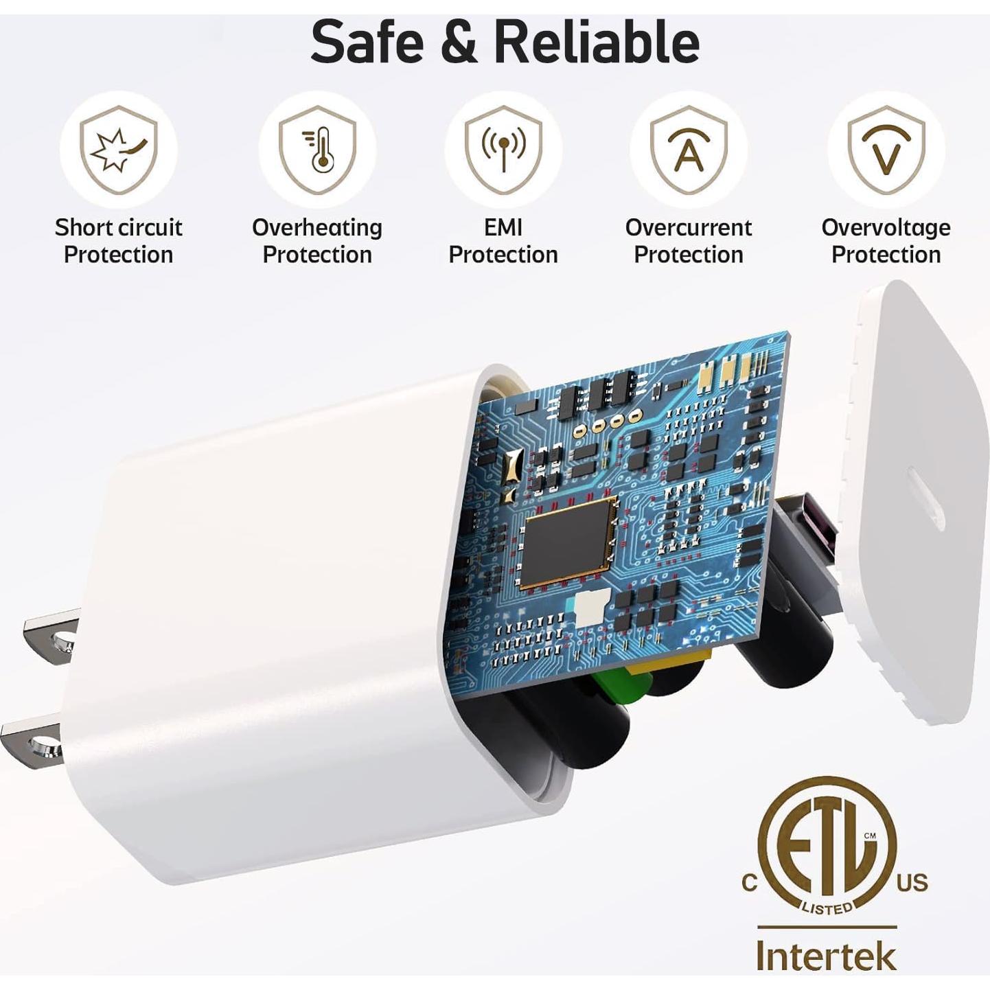 Cargador Rápido USB C 20W para Apple Watch 1M Magnético