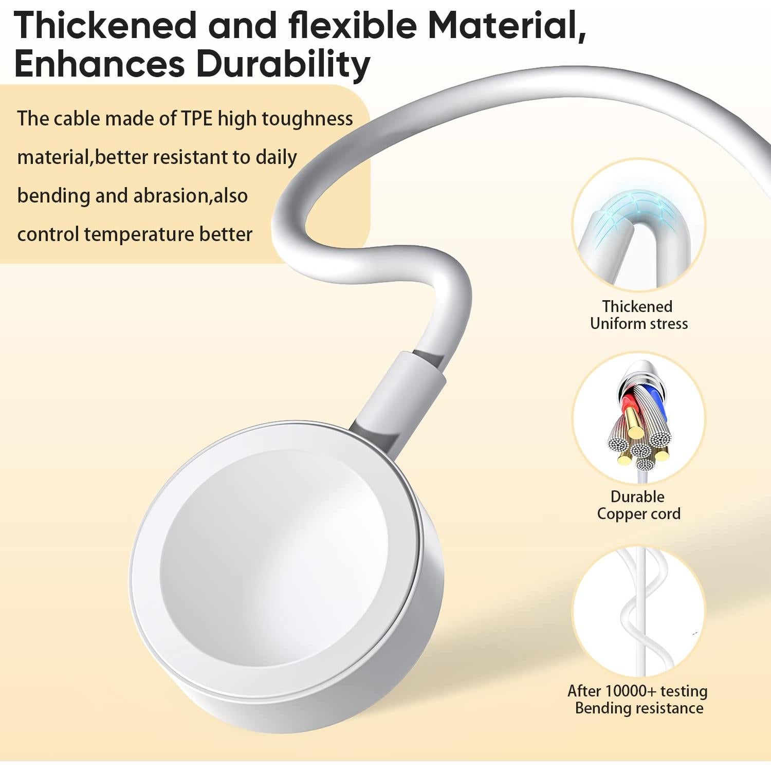 Cargador Rápido USB C 20W para Apple Watch 1M Magnético