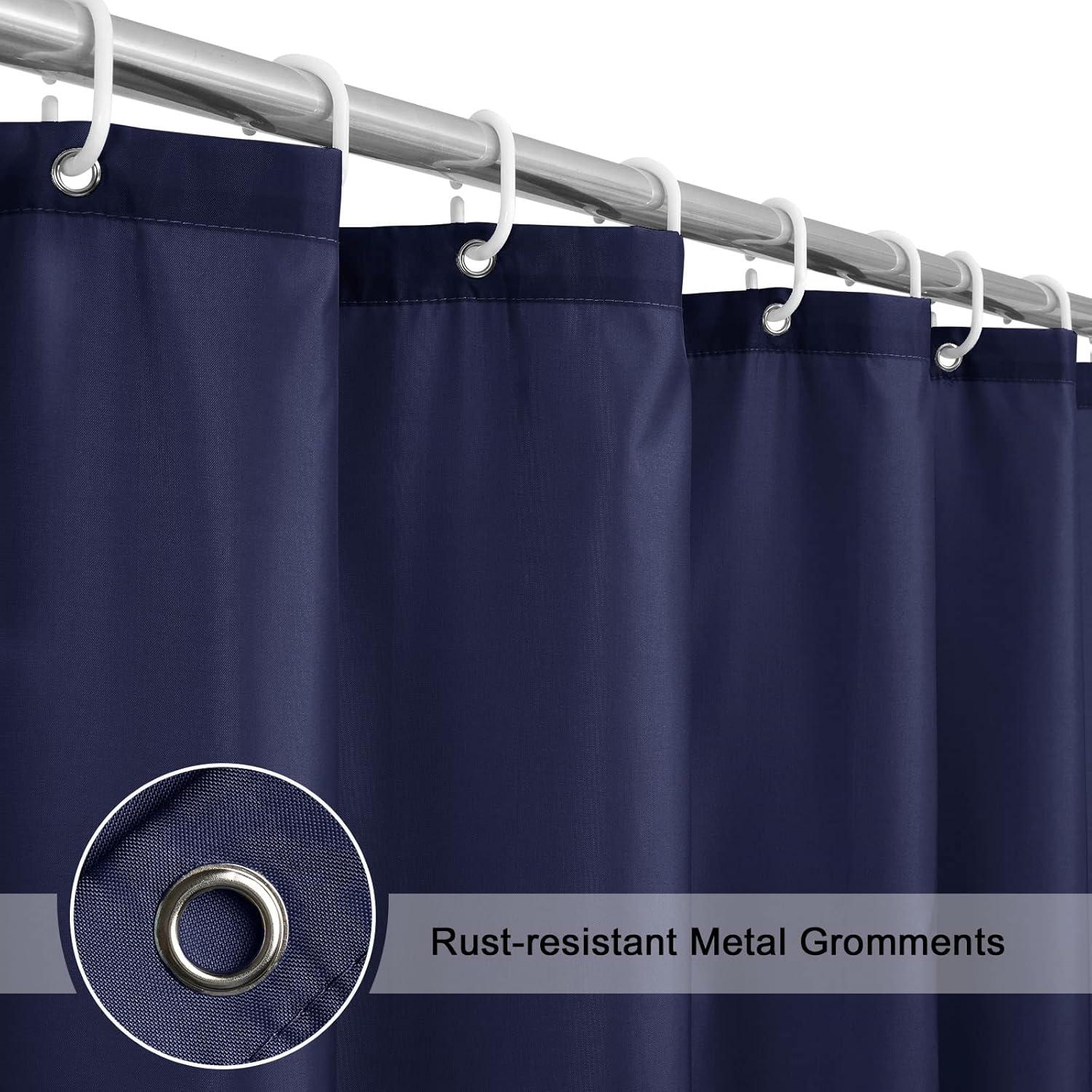 Cortina de Ducha Azul Marino EurCross 180x180 cm Lavable